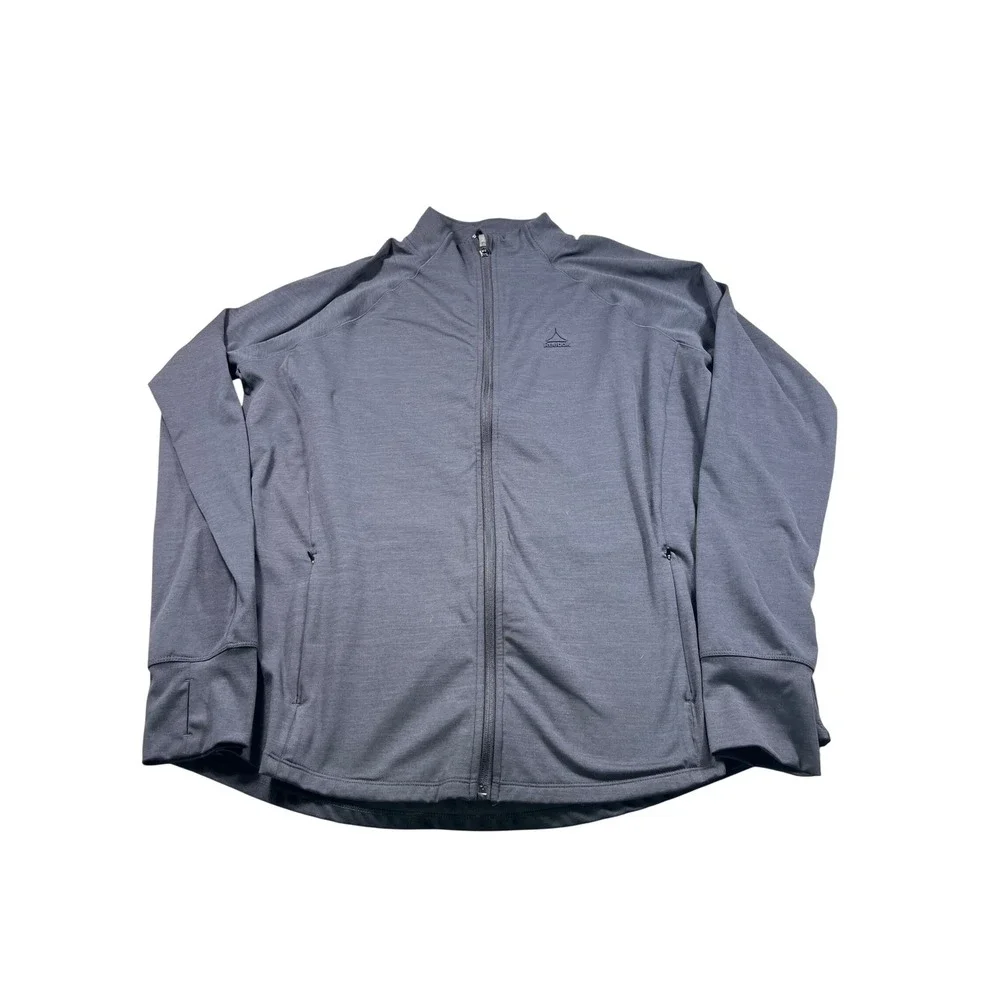 Reebok Men's‎ Full Zip Athletic Jacket XXXL Black Gray Performance Track Jacket